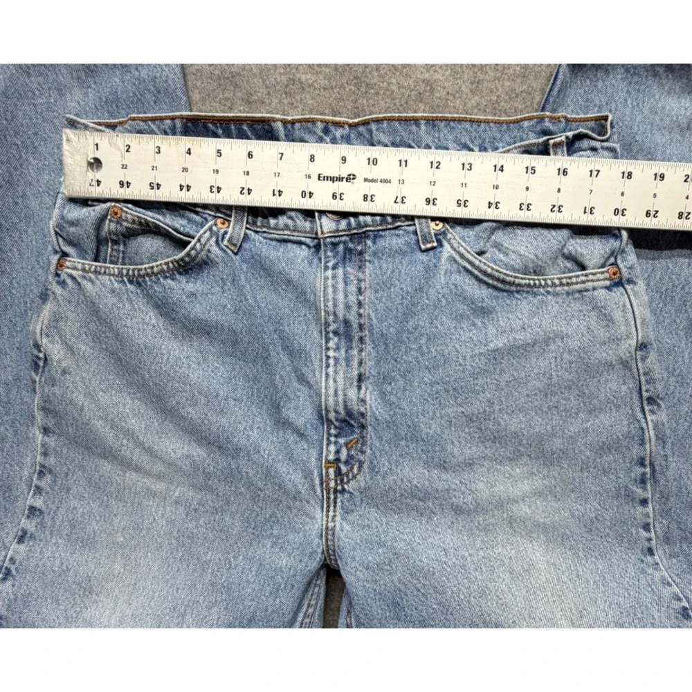 Vintage Levis 505 Orange Tab Jeans Mens 38x30 Light Wash Straight Leg 40505-0214